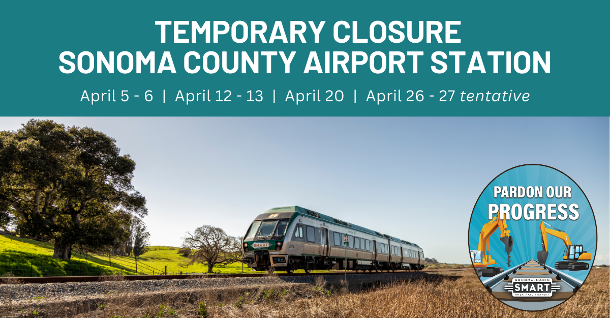 Temporary closure of Airport station during weekends in April